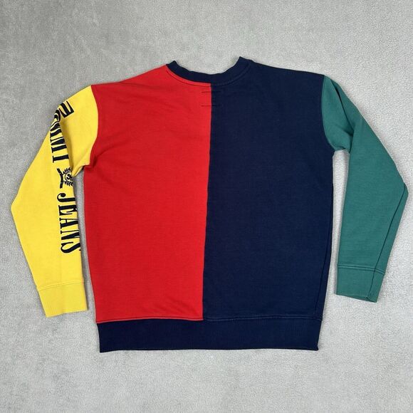 Vintage 90s Tommy Jeans Color Block Crew Neck Pullover Men's Size XS Extra Small - Picture 2 of 11